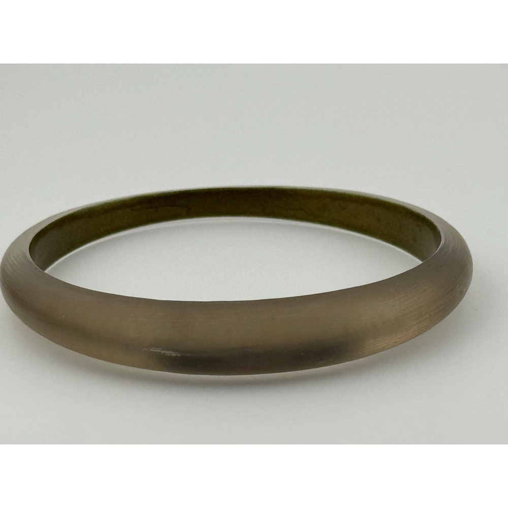 Alexis Bittar Carved Lucite Tapered Bangle‎ Bracelet Signed